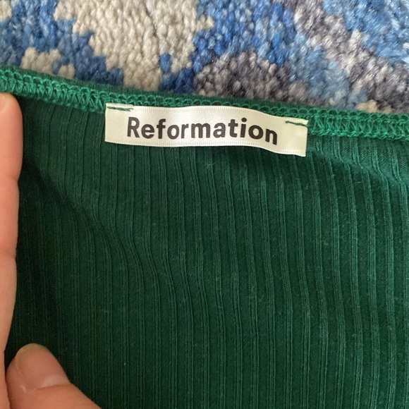 Reformation off shoulder long sleeve top - Picture 2 of 6